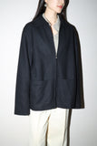 80-90's liight wool zip-up jacket