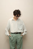 c00’s EMPORIO ARMANI - sheer oversized pullover shirt with attached chest pocket