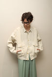80’s Italian label - linen A2 style jacket