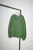 60-70's mohair raglan sleeve knit sweater