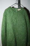 60-70's mohair raglan sleeve knit sweater