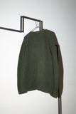 c60's wool v-neck cable knit sweater