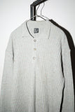 c80's color nep wool knit polo