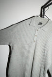 c80's color nep wool knit polo