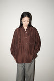 80-90's silk double pocket shirt