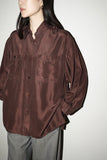 80-90's silk double pocket shirt