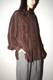 80-90's silk double pocket shirt
