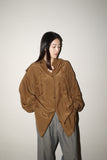 80's dolman sleeve glossy rayon shirt