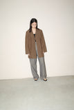 80-90's JAEGER - silk/linen boxy buttonless jacket