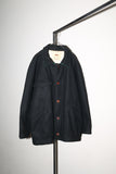 80’s CIAO SPORTSWEAR - melton wool hunting-motif jacket with quilting liner