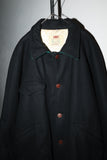 80’s CIAO SPORTSWEAR - melton wool hunting-motif jacket with quilting liner