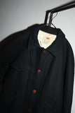 80’s CIAO SPORTSWEAR - melton wool hunting-motif jacket with quilting liner