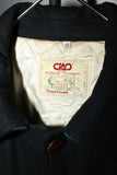 80’s CIAO SPORTSWEAR - melton wool hunting-motif jacket with quilting liner