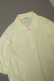 c80's MALO - pastel yellow knit polo