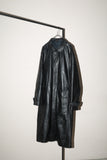 c90's leather minimal coat