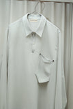 c00’s EMPORIO ARMANI - sheer oversized pullover shirt with attached chest pocket