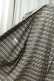 80-90’s Italian label - light weight cotton plaid pattern relaxed tailored jacket