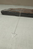 "triangle" silver necklaces