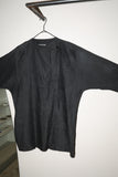 c80's German label - linen pleated front oversized pullover