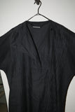 c80's German label - linen pleated front oversized pullover