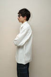 80’s CLAUDE MONTANA - cotton stitch-worked dress shirt