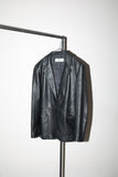 80-90’s MAX MARA leather tailored jacket