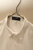 80’s CLAUDE MONTANA - cotton stitch-worked dress shirt