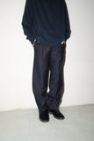 c80's European label - "iridescent purple" wool tuck trousers