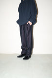 c80's European label - "iridescent purple" wool tuck trousers