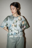 00's EU label - all-patterned cropped knit top