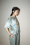 00's EU label - all-patterned cropped knit top