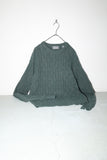 80-90's Lord & Taylor - cashmere 3-ply cable knit sweater