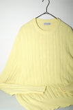 80-90's cashmere cable knit sweater