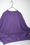 c90's cashmere cable knit sweater