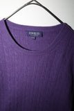 c90's cashmere cable knit sweater