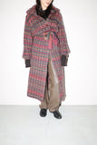 80’s European label - mohair gown coat with beautiful gradation colors