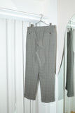 80-90's Salvatore Ferragamo - wool glen check wide tuck trousers