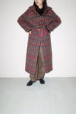 80’s European label - mohair gown coat with beautiful gradation colors