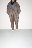 80’s Per Spook tweed wool half coat