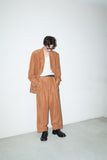 80's BELFE - silk/linen loose fit suit in dusty tangerine orange