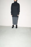 c90’s docking design cashmere mixed knit dress