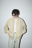 c80's linen zip-up oversized blouson