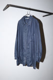 90-00's European label - linen oversized shirt jacket