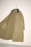 80's C.P.COMPANY - cotton leather collar coat