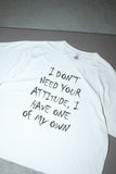 90-00's message print t-shirt