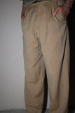 linen tuck trousers