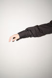 00-10's GUCCI (by TOM FORD?) - cotton side slit dress shirt / brown