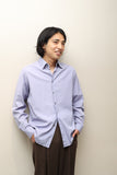 00's PRADA - cotton dress shirt in lavender