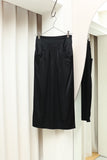 80's European label - satin fabric pencil skirt