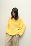 80s JIL SANDER - cotton flat pattern boat neck knit jumper